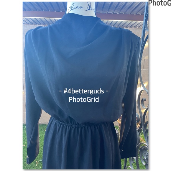 NEW Nocturne Elbise Siyah Drape Front High Neck Mini Dress EU 38 Medium 6 / 8 - Picture 4 of 16